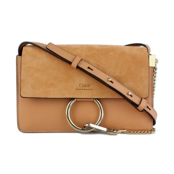 Chloe Handbags - Gorgeous Authentic Chloe Faye Small Blush Pink Suede and Leather Crossbody Bag